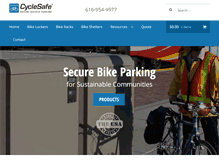 Tablet Screenshot of cyclesafe.com